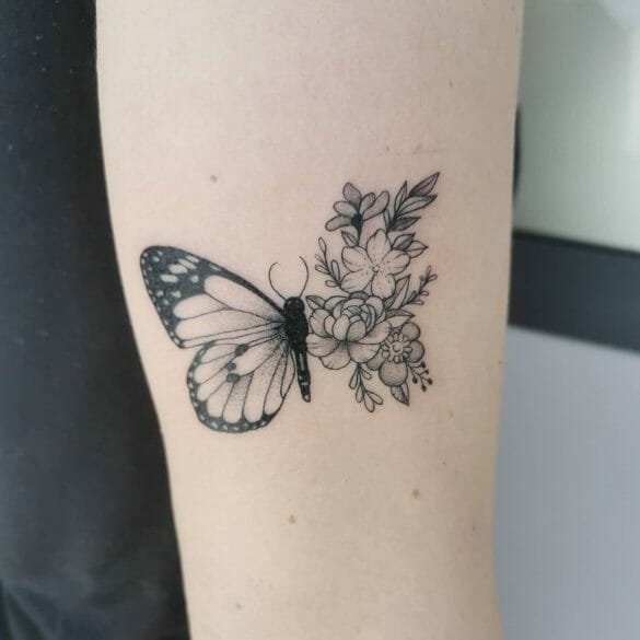 101 Best Butterfly Tattoo With Flowers Ideas That Will Blow Your Mind!