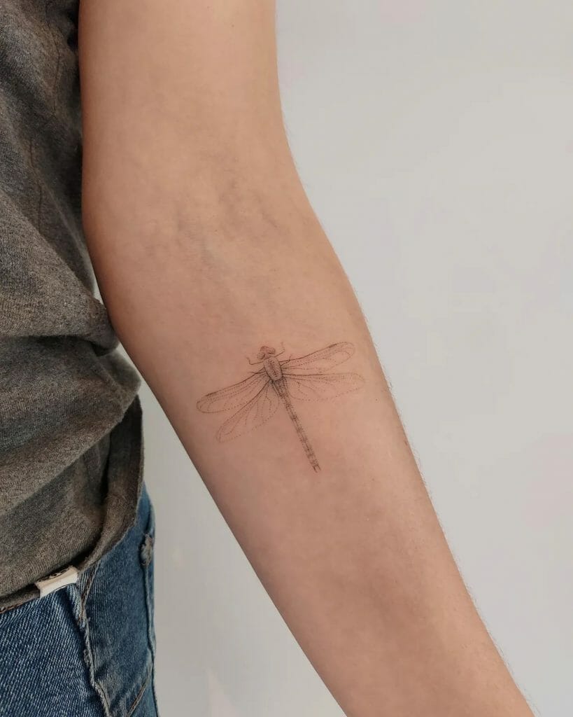 Delicate Dragonfly Tattoo Ideas