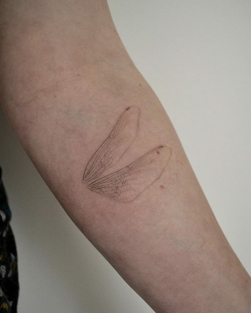 Delicate Dragonfly Tattoos Ideas