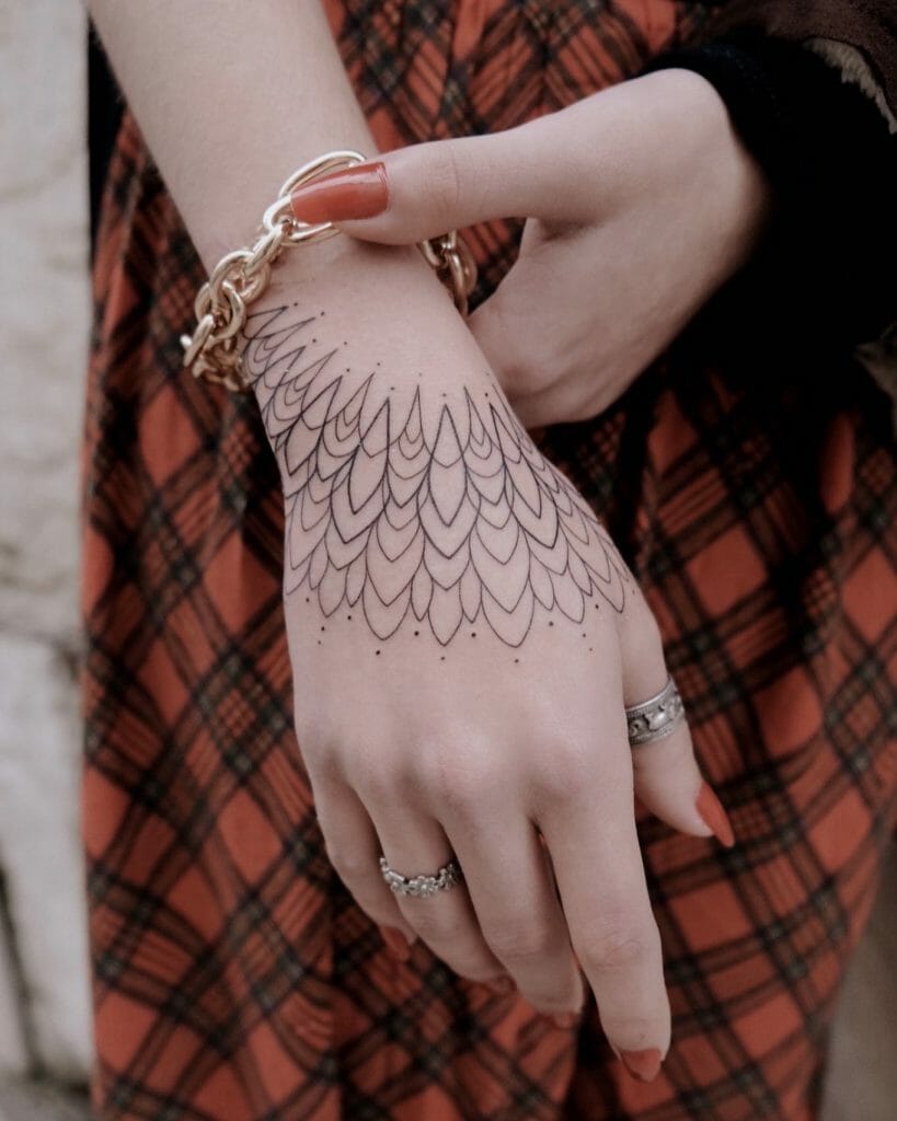 Delicate Hand Tattoo For Girls