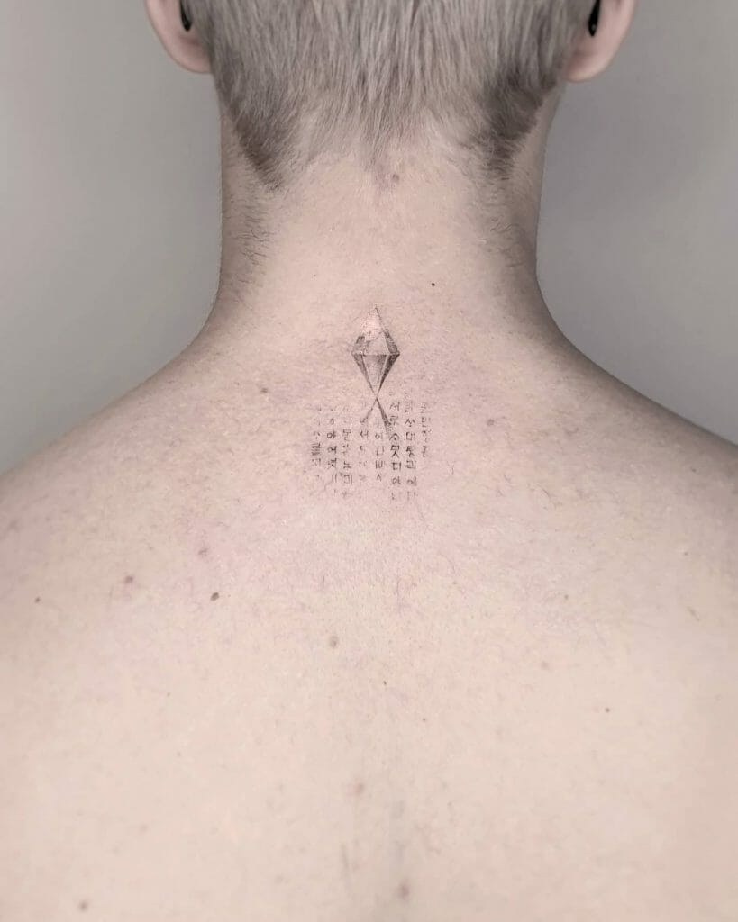 Diamond Tattoos At The Back