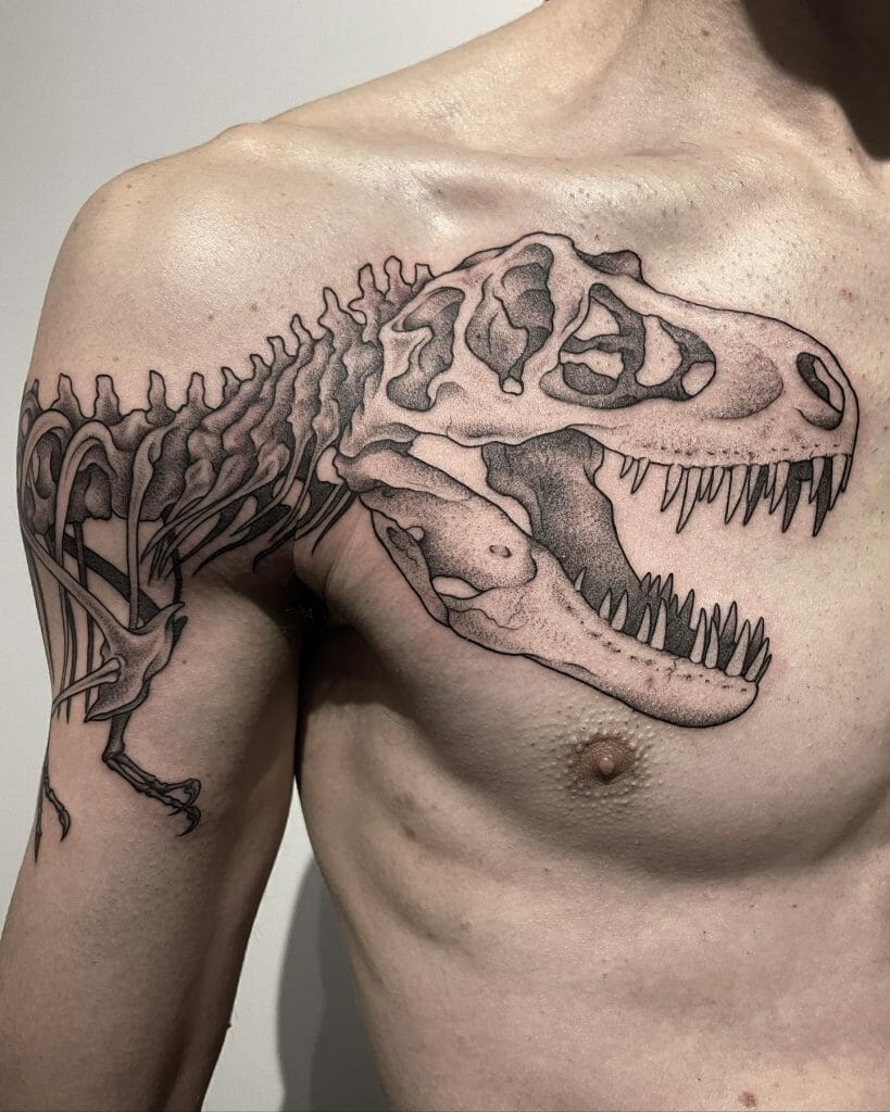 Dinosaurus Skull Tattoo