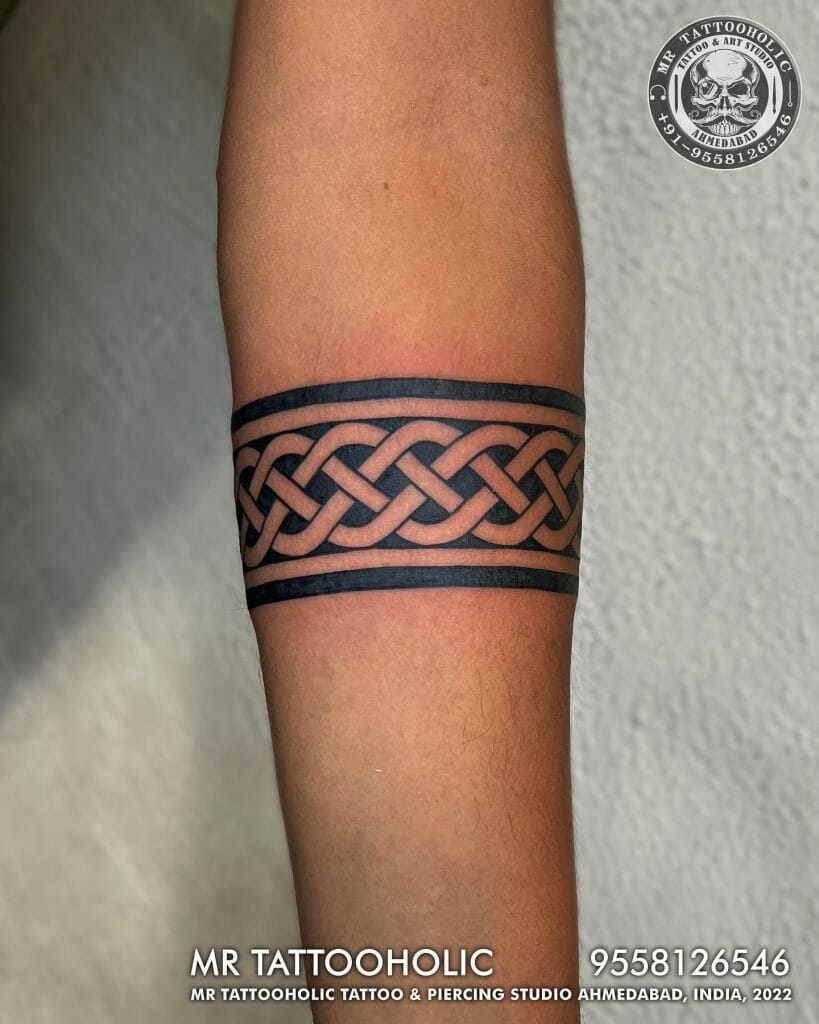 Fantastic Celtic Knot Arm Band Tattoo Ideas