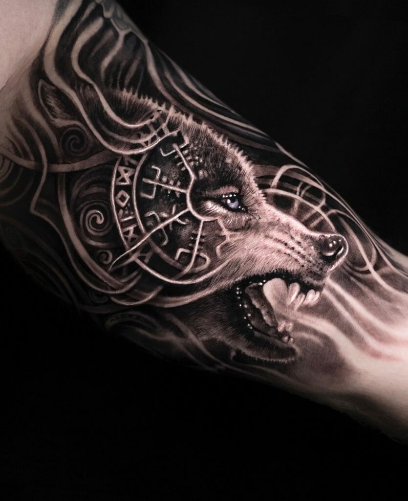 Fenrir Wolf Tattoo