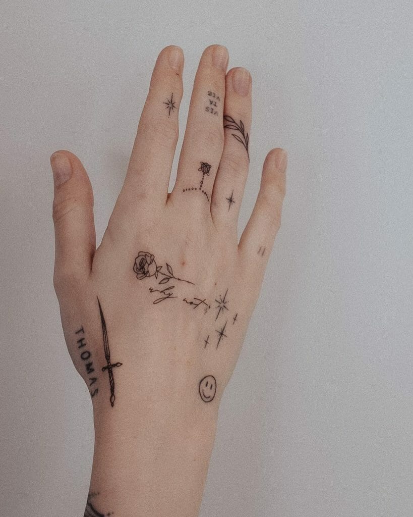 Fine Line Finger Tattoo ideas