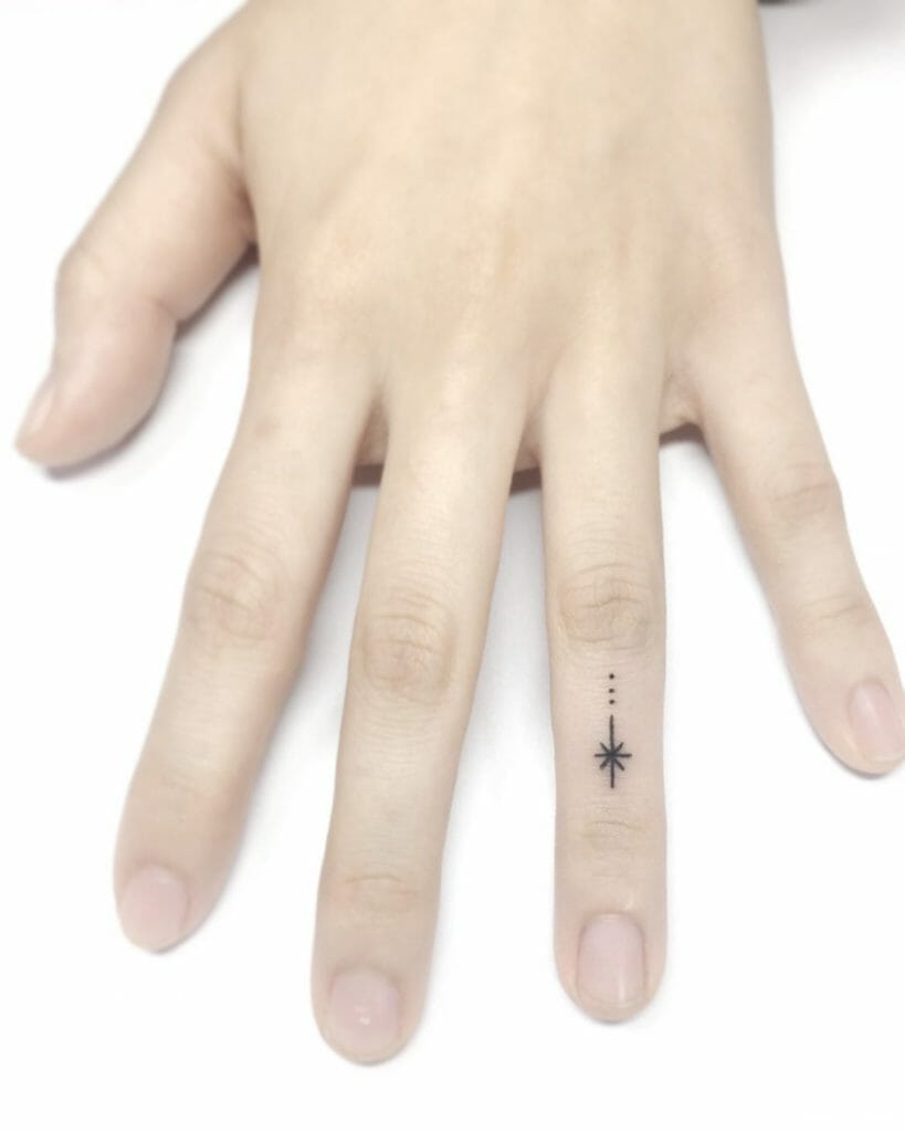 Finger Shooting Star Tattoos