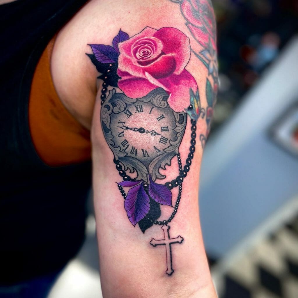 Floral Clock Tattoo ideas