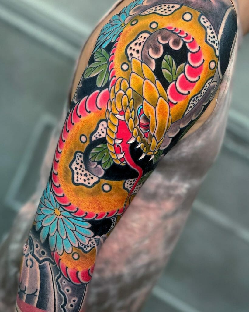 Full Sleeve Japanese Folklore Tattoo