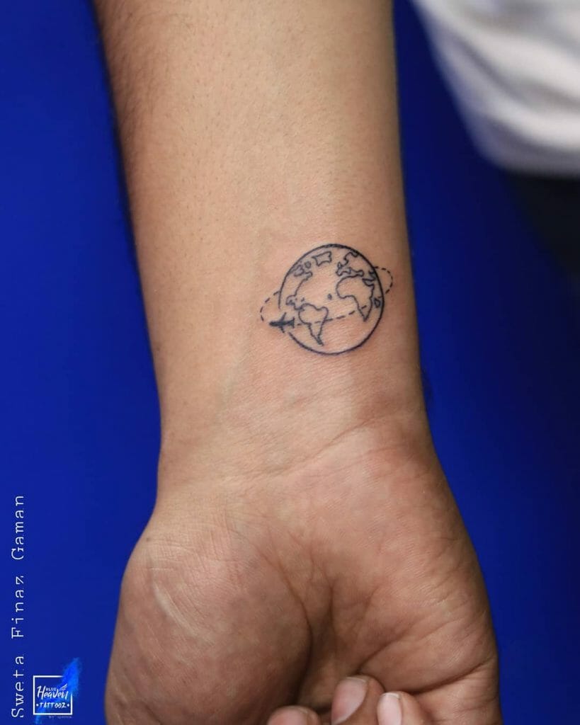 Globe Tattoo For Men