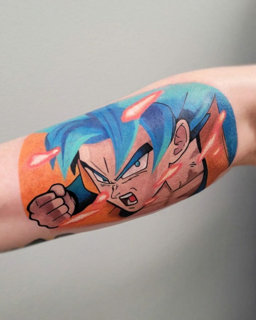 Goku Dragon Ball Z Small Tattoo