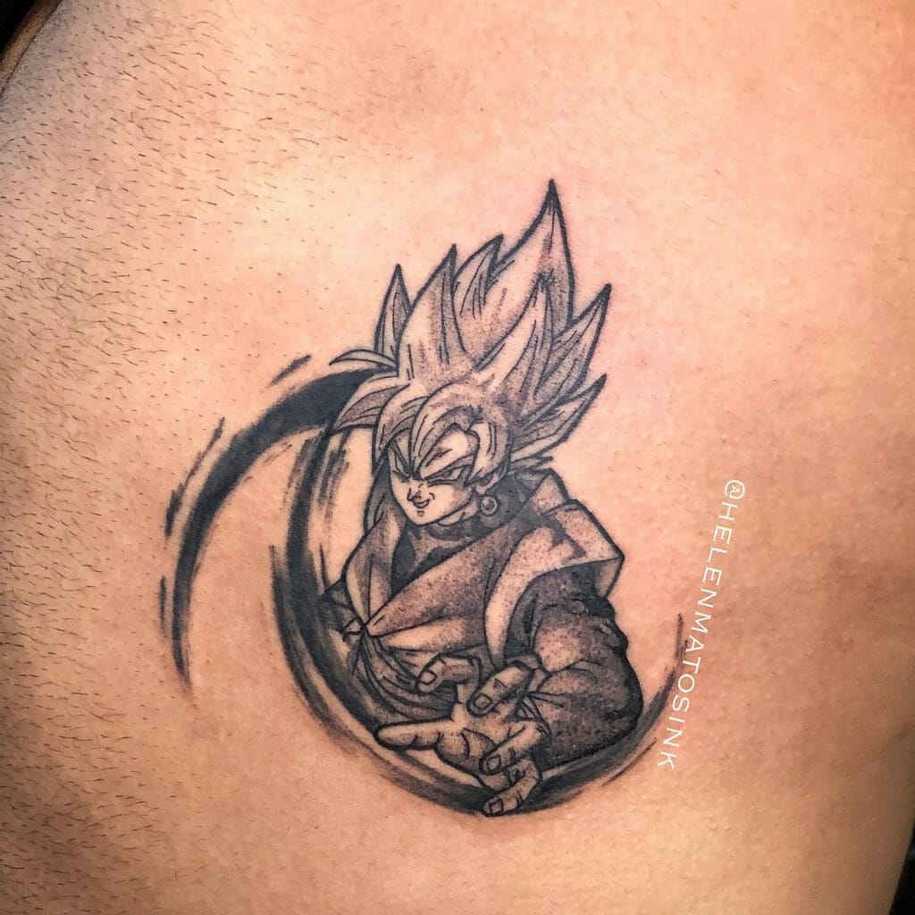 Goku Small Dragon Ball Z Series Tattoo
