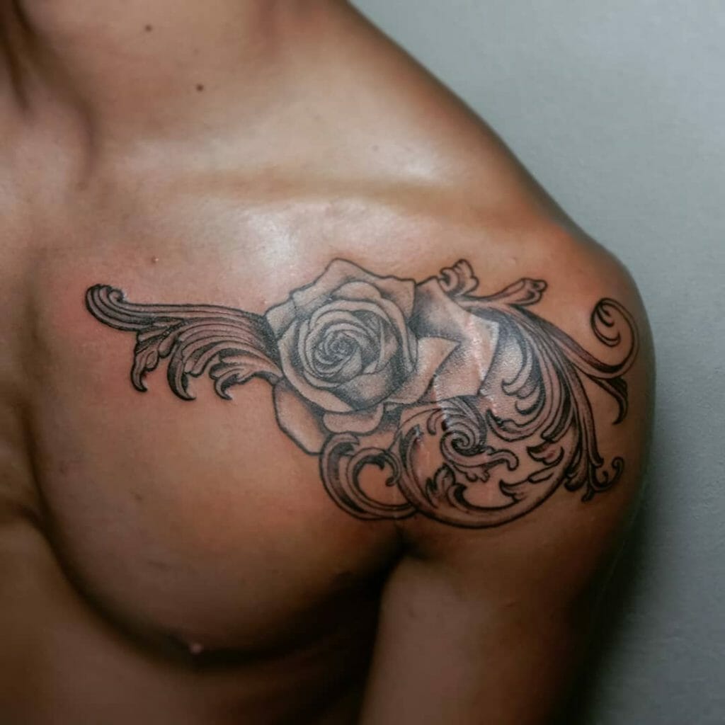 Great Shoulder Tattoo Designs For Concealing Raised Stretch Marks