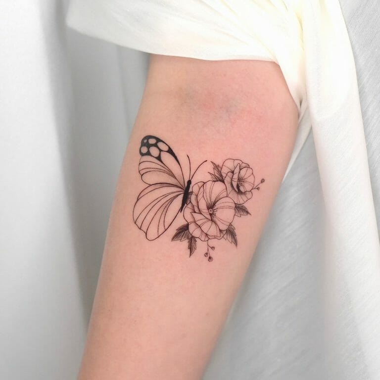101 Best Butterfly Tattoo With Flowers Ideas That Will Blow Your Mind ...