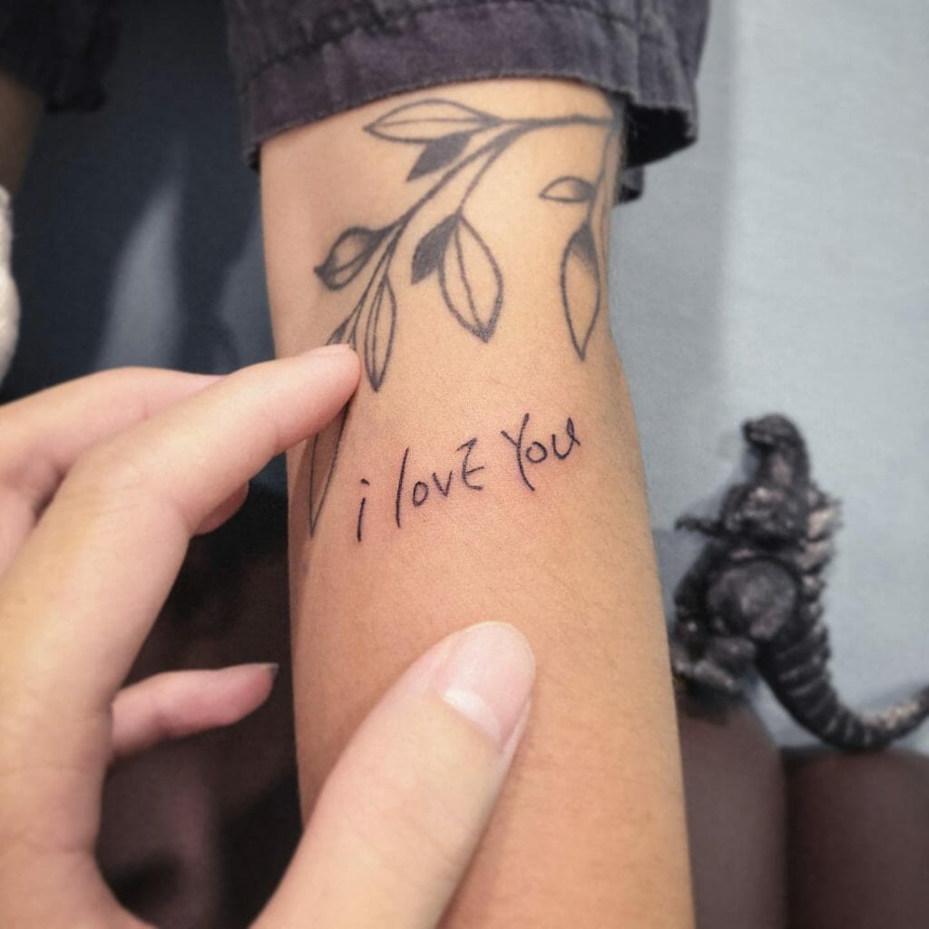 I Love You Tattoo For Husband