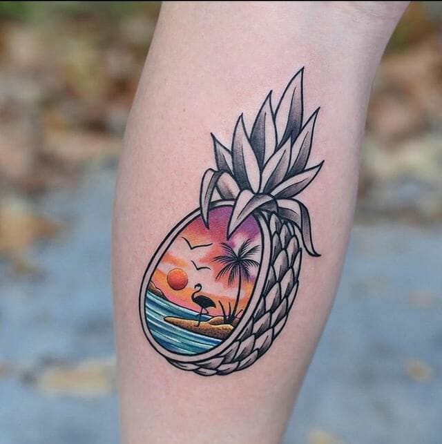 Interesting Pineapple Tattoos