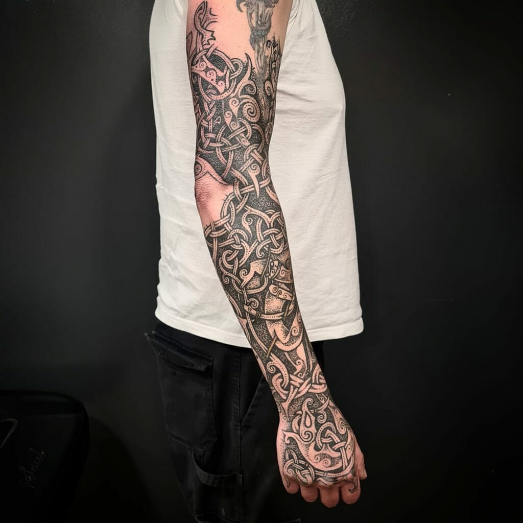 Intricate Celtic Tattoo Designs with Celtic Knots