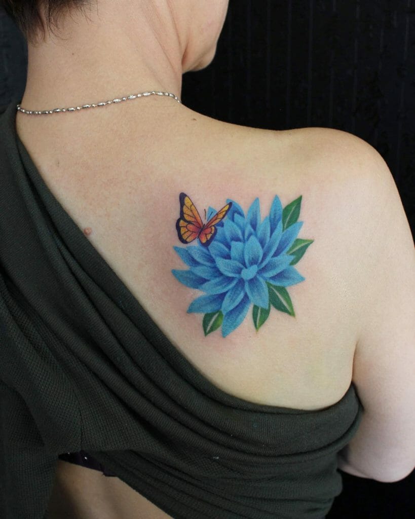 July Birth Flower Tattoo