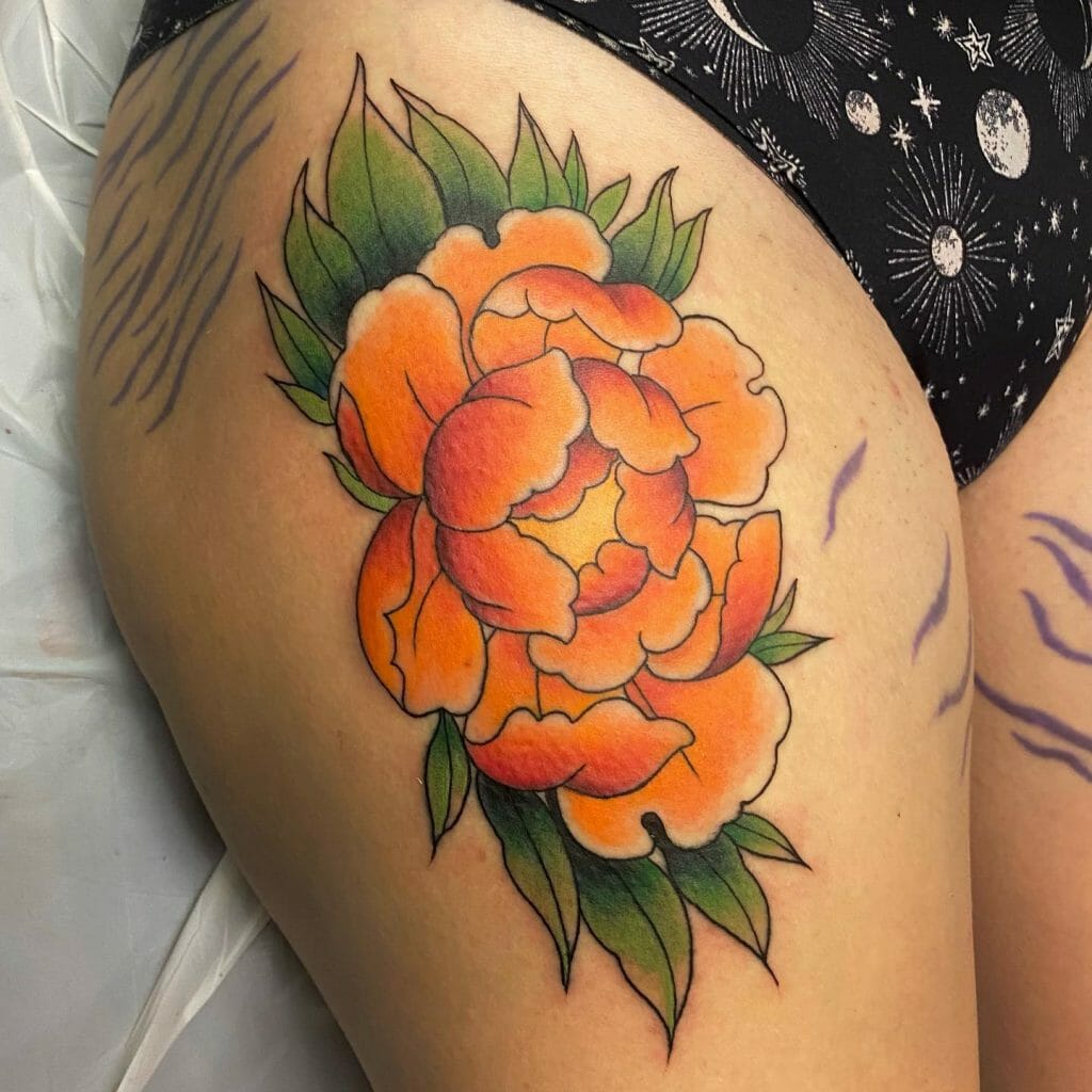 Lovely Floral Tattoo Designs For Covering Stretch Marks