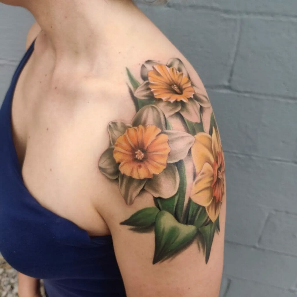 March Birth Flower Tattoo
