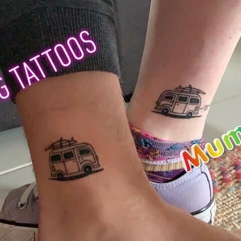 Matching Ankle Tattoo