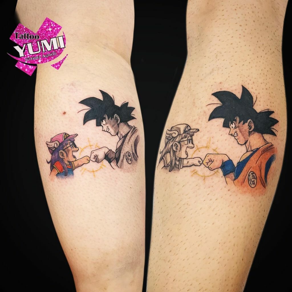 Matching Arale X Goku Tattoo