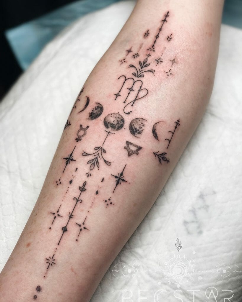 Meaningful And Spiritual Moon Phase Tattoo Art