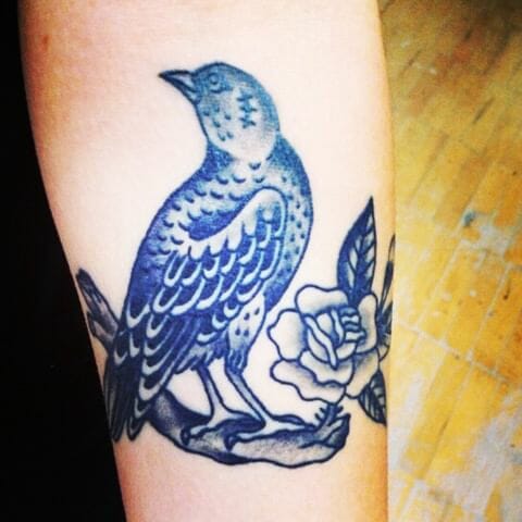 Memorial Tattoo Bird Designs