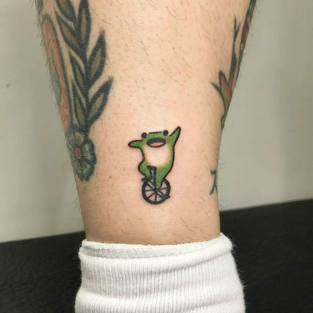 Minimalist Frog Tattoo Designs