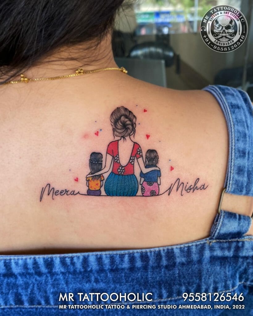 Mother And Baby Tattoo