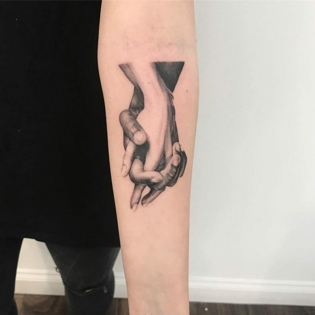 Mother's Hand Tattoo