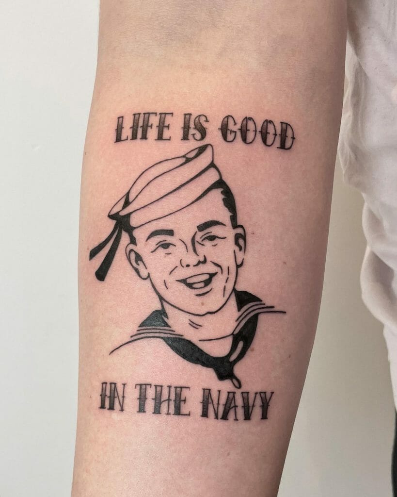Navy Tattoo in Black