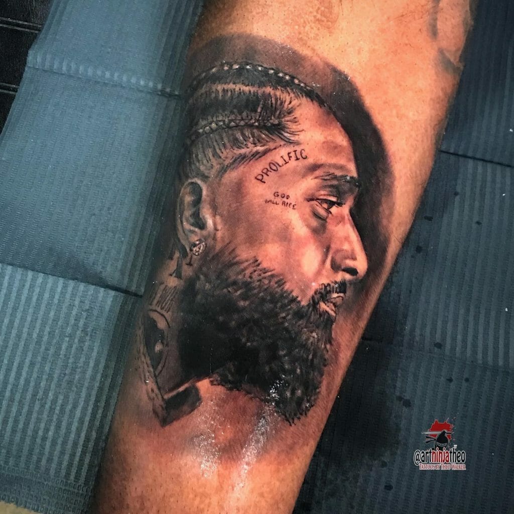 Nipsey Hussle Sleeve Tattoo