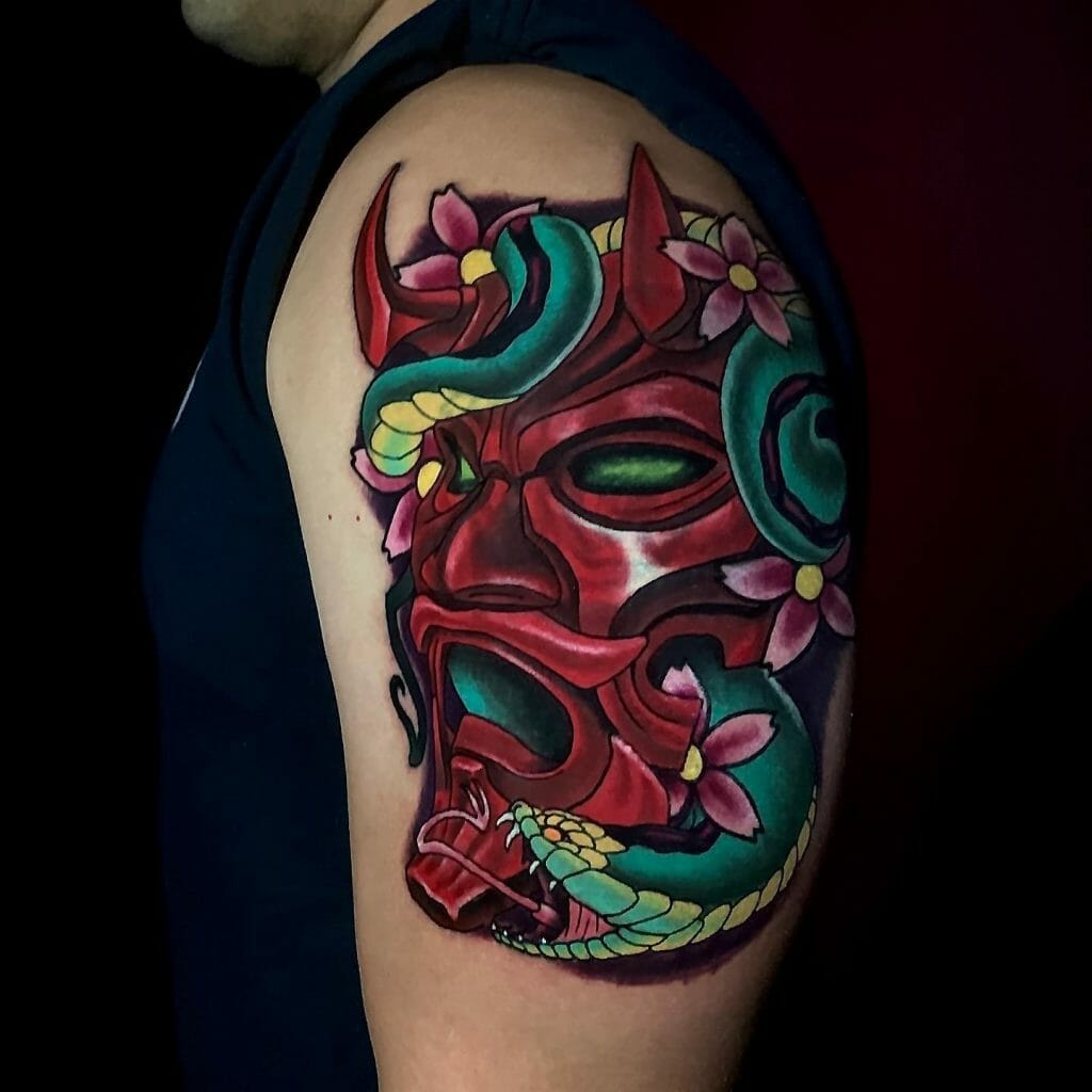 Oni With Snake Tattoo