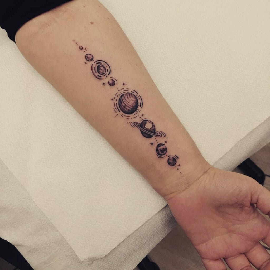 Planets Of The Solar System Tattoo