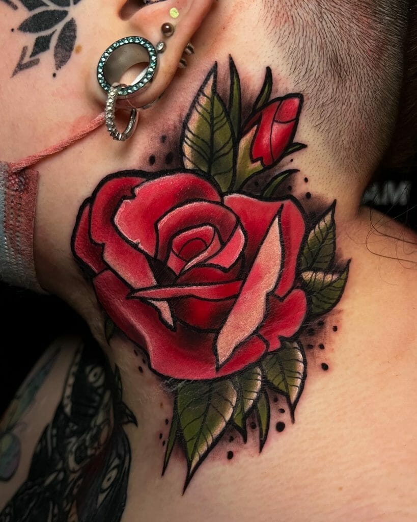 Red Rose Tattoo Idea