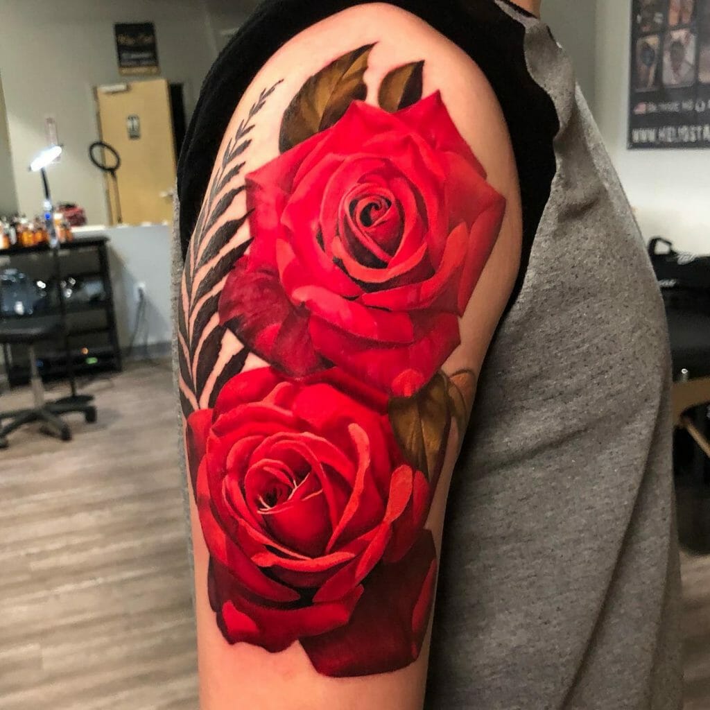 Red Rose Tattoo Idea ideas