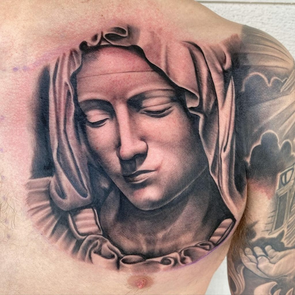 Religious Shoulder Tattoos