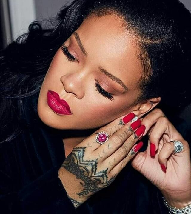 Rihanna Chest Tattoo