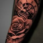 Rose and clock tattoo ideas Outsons