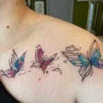 Shoulder Butterfly Tattoos
