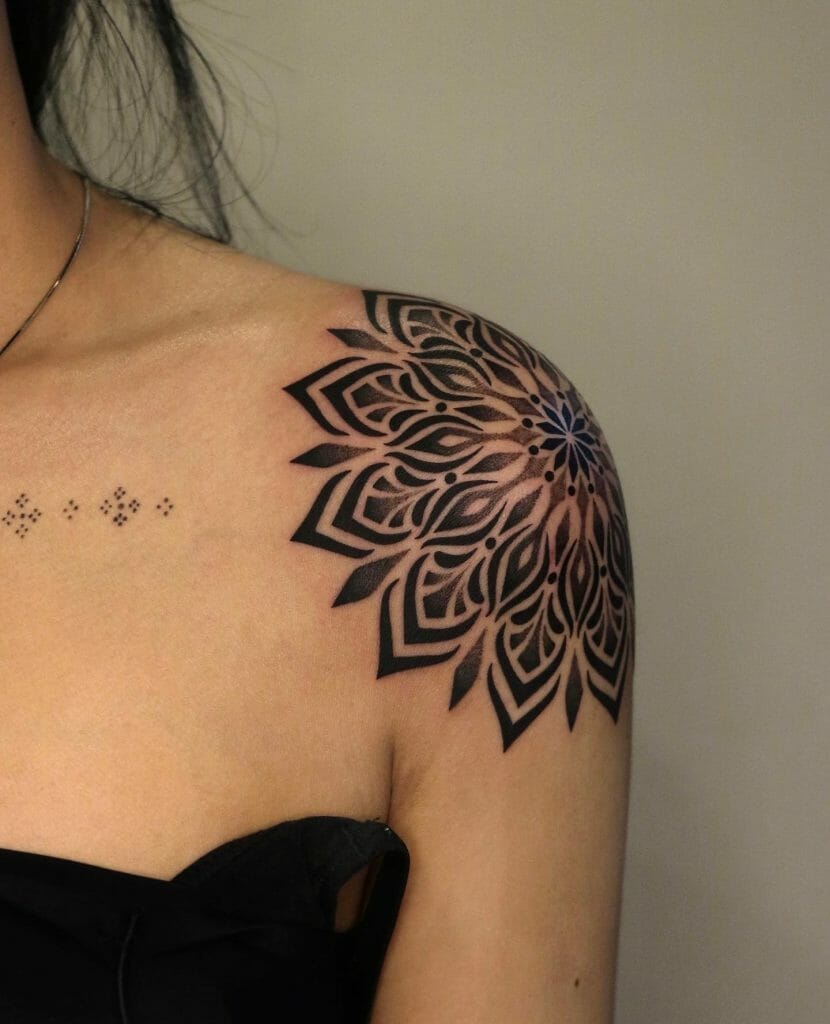 Shoulder Tattoo Designs For Women With Patterns