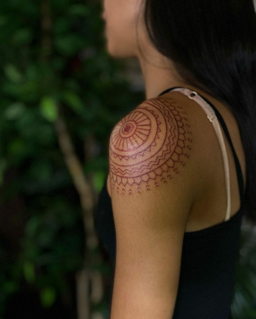 Shoulder Tattoo Designs For Women With Patterns ideas