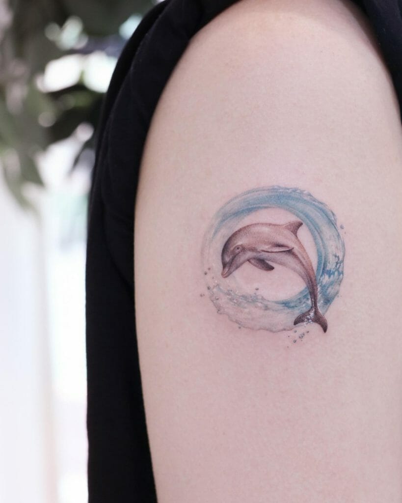 Simple Dolphin Tattoo