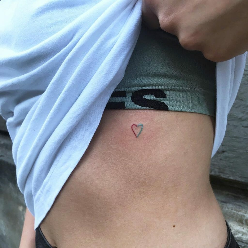 Simple Outline Heart Tattoo