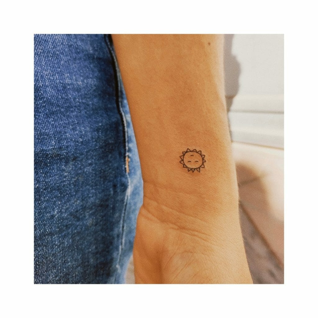 Simple Sun Tattoos