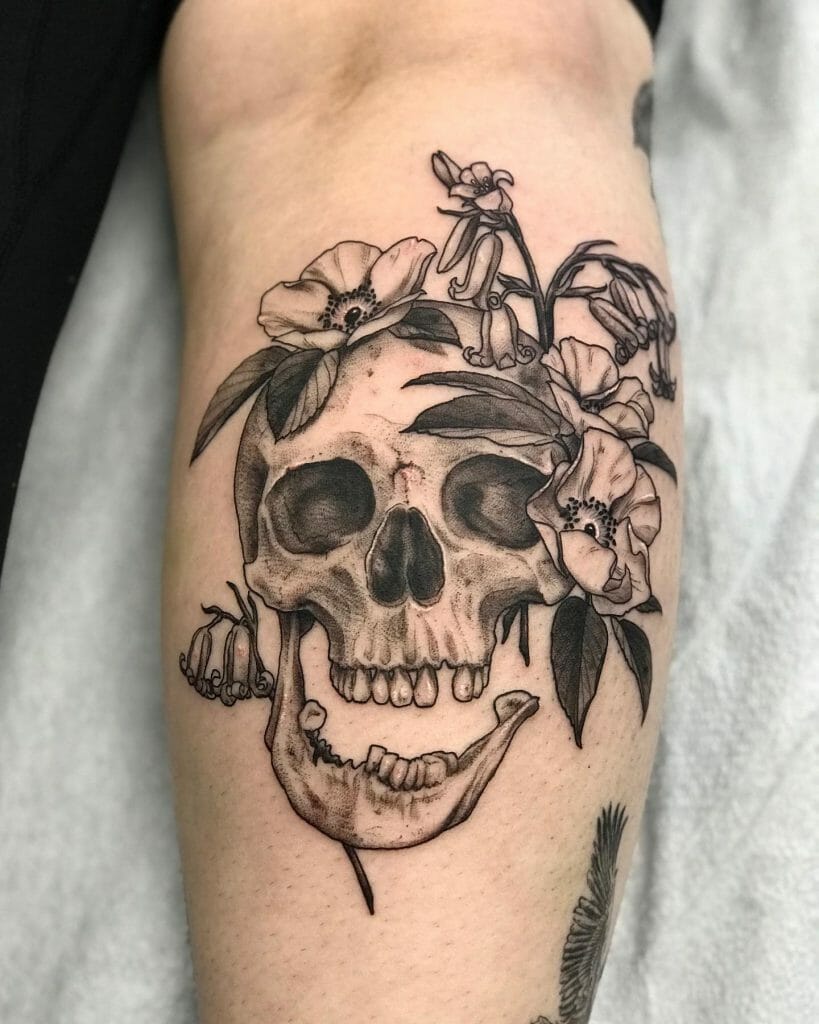 Skull Leg Tattoo