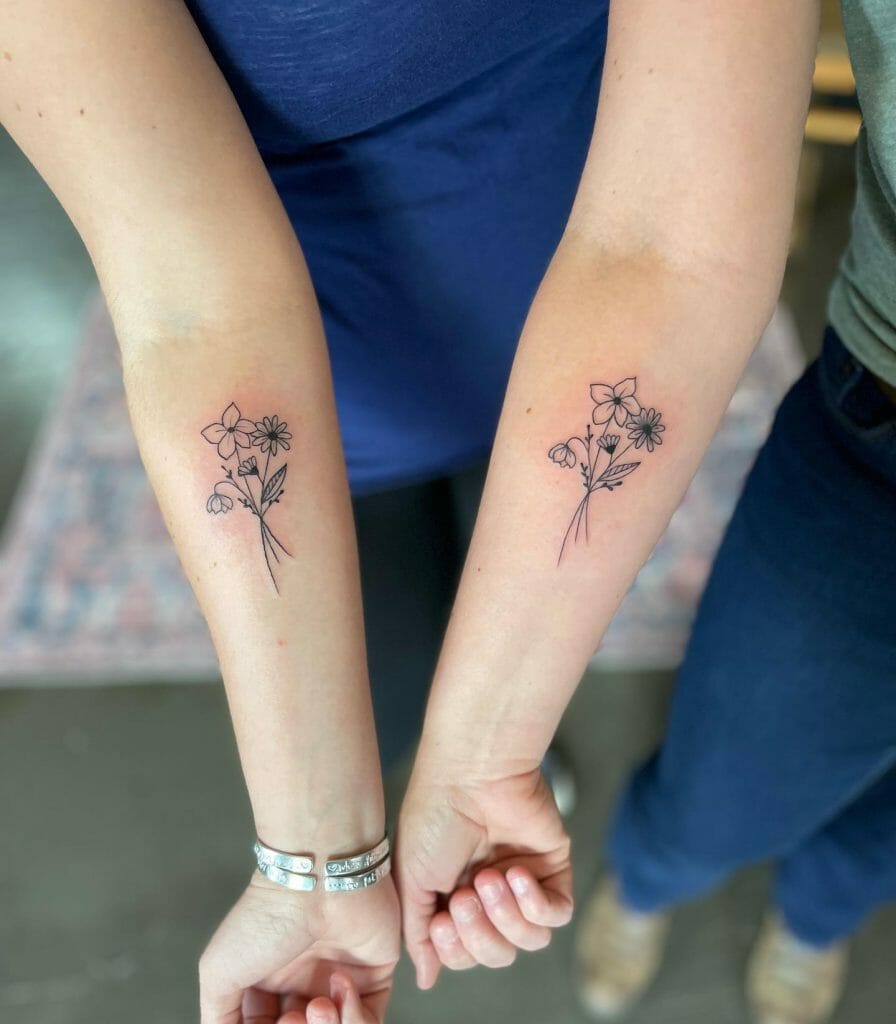 Small Mother Daughter Tattoos ideas