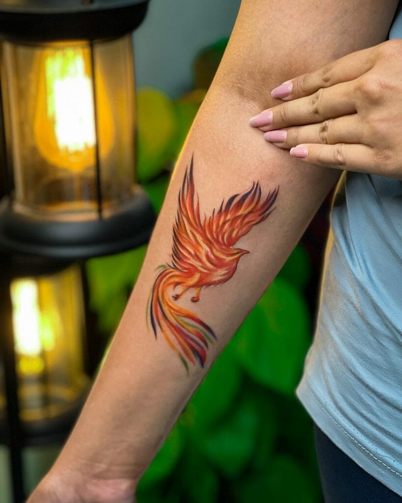 Small Phoenix Tattoo Designs