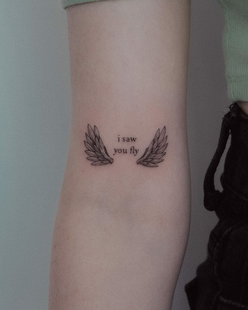 Small Tattoos For Women With Angel Wings