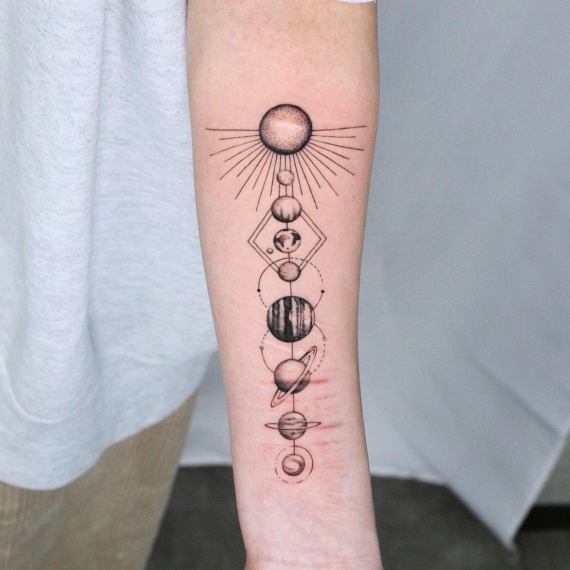 10 Latest Sun Tattoo Ideas To Inspire In 2023! - Outsons